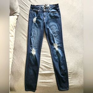 Judy Blue Womens Distressed Blue Jeans Size 9